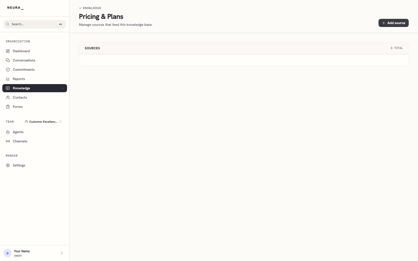 Step 6 — New knowledge base